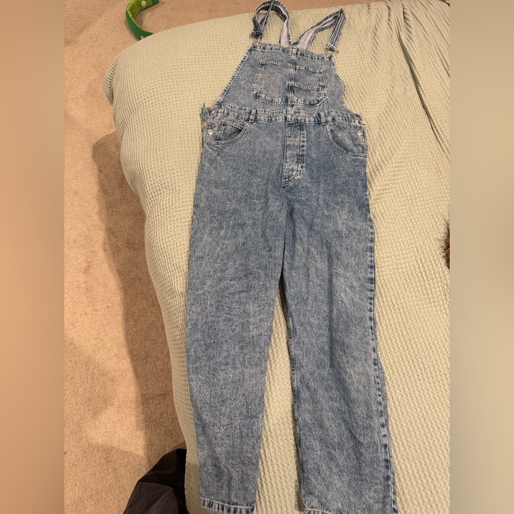 Free People Blue Denim Overalls for Women